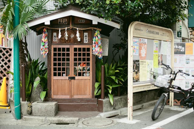 little shrine in the street