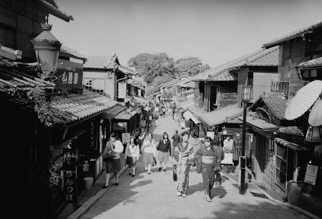 traditional japanese street - the cat you and us