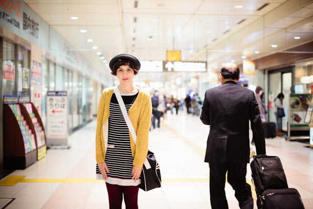 Kyoto train station - the cat you and us