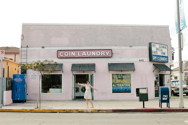 Venice beach pink laundry - the cat, you and us