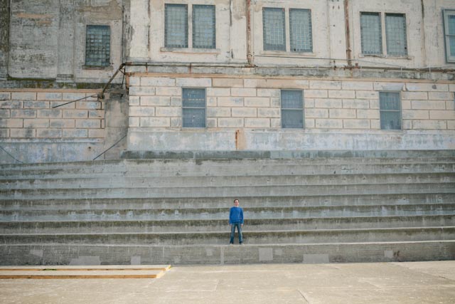 Alcatraz patio - The cat, you and us