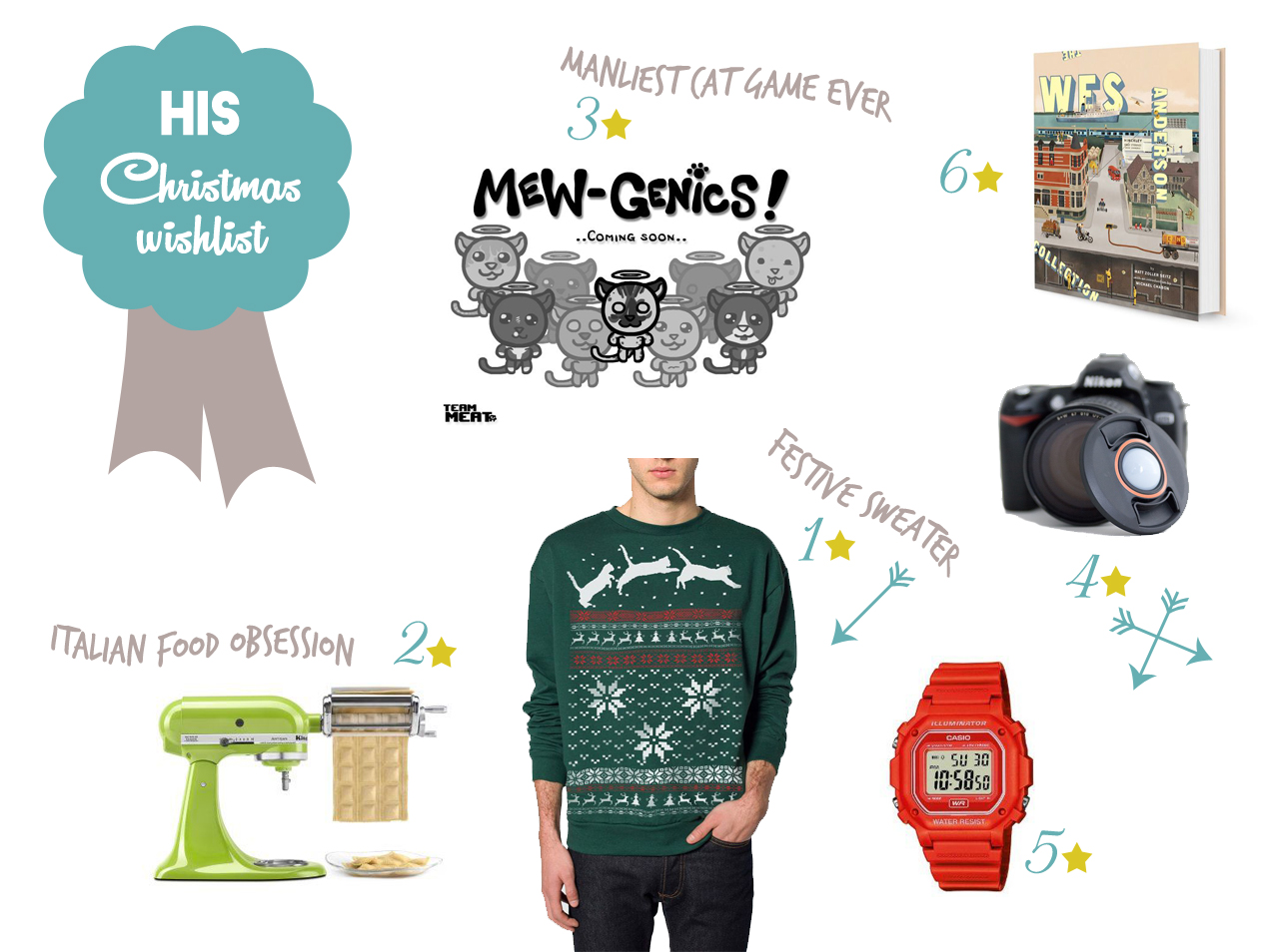 Him Christmas wishlist - The cat, you and us