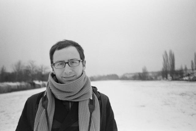 Berlin snow portrait - The cat, you and us