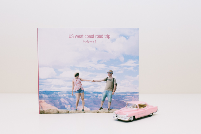 Blurb photo album cover west coast road trip - The cat, you and us