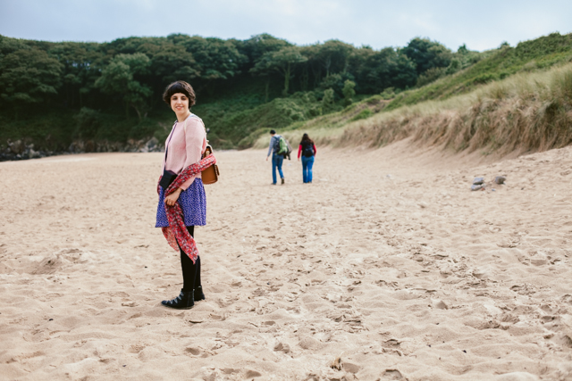 Barafundle beach - The cat, you and us