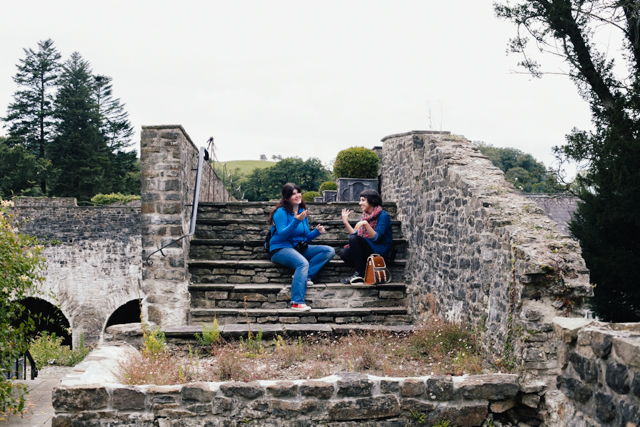 Aberglasney garden - The cat, you and us