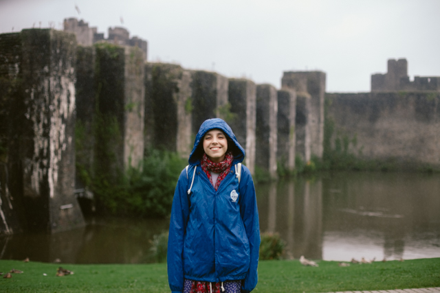 Caerphilly castle - The cat, you and us