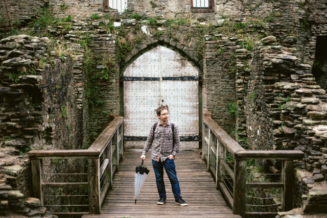 Caerphilly castle - The cat, you and us