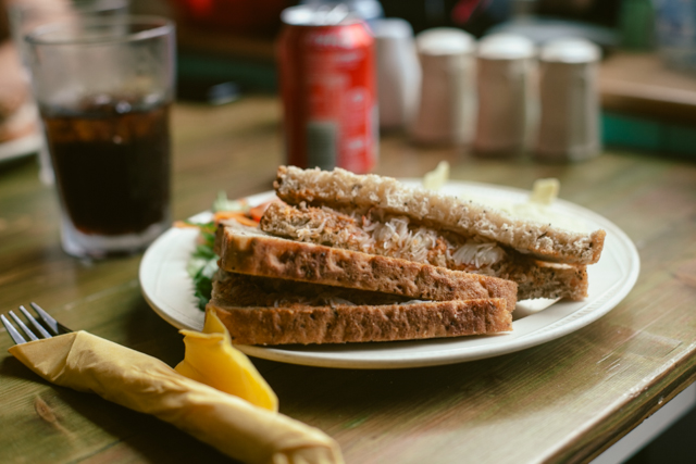 Crab Sandwich - The cat, you and us