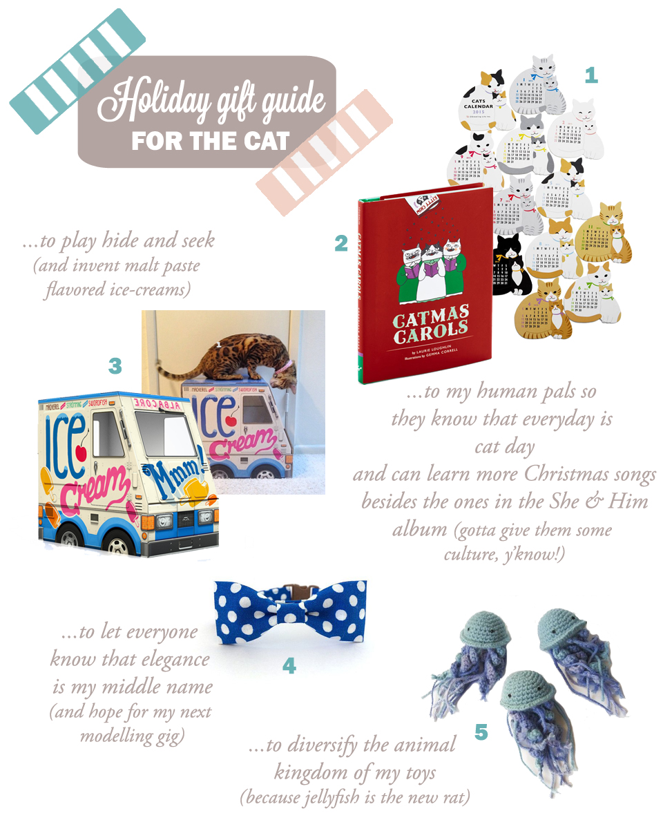Holiday Gift Guide for the cat - The cat, you and us
