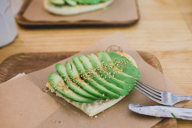 Cafe Cometa avocado toast - The cat, you and us