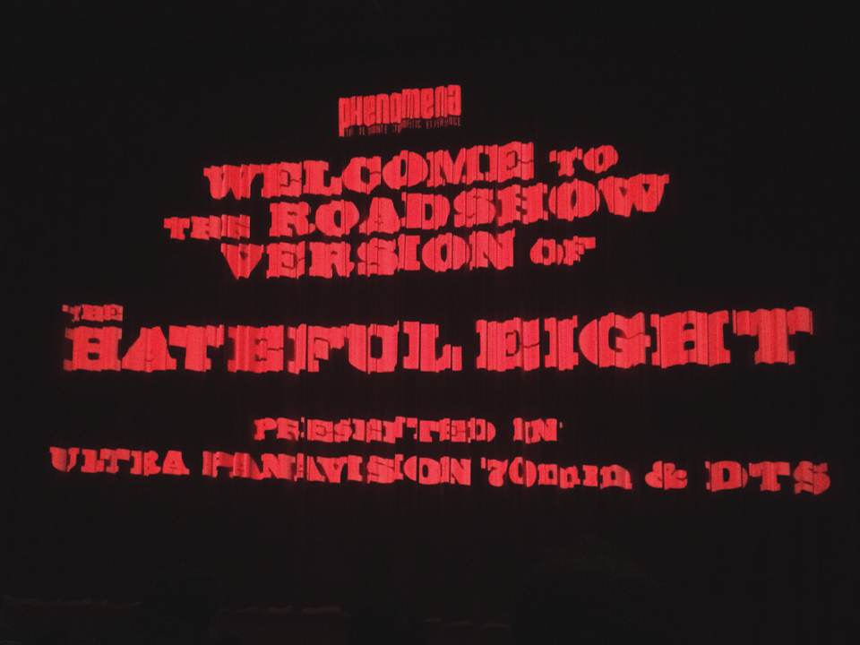 The hateful eight special screening Phenomena - The cat, you and us