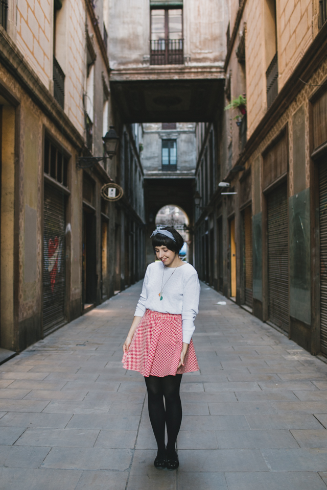 gingham skirt