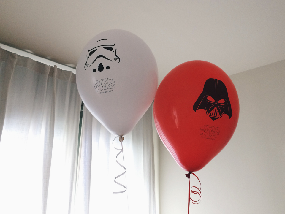 Star Wars balloons - The cat, you and us