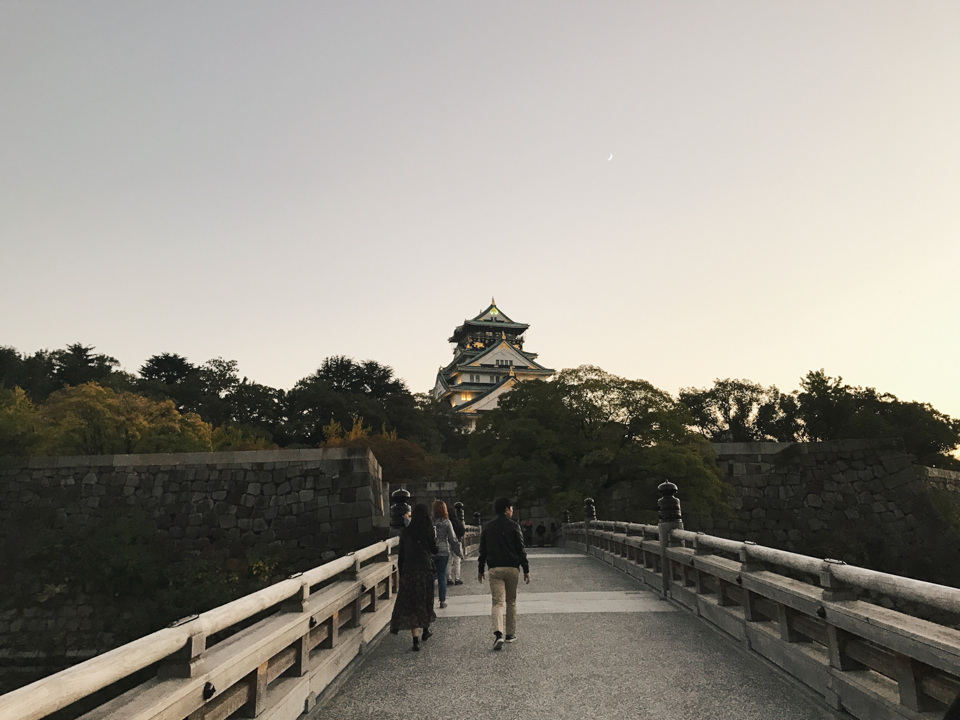 Osaka Castle - The cat, you and us