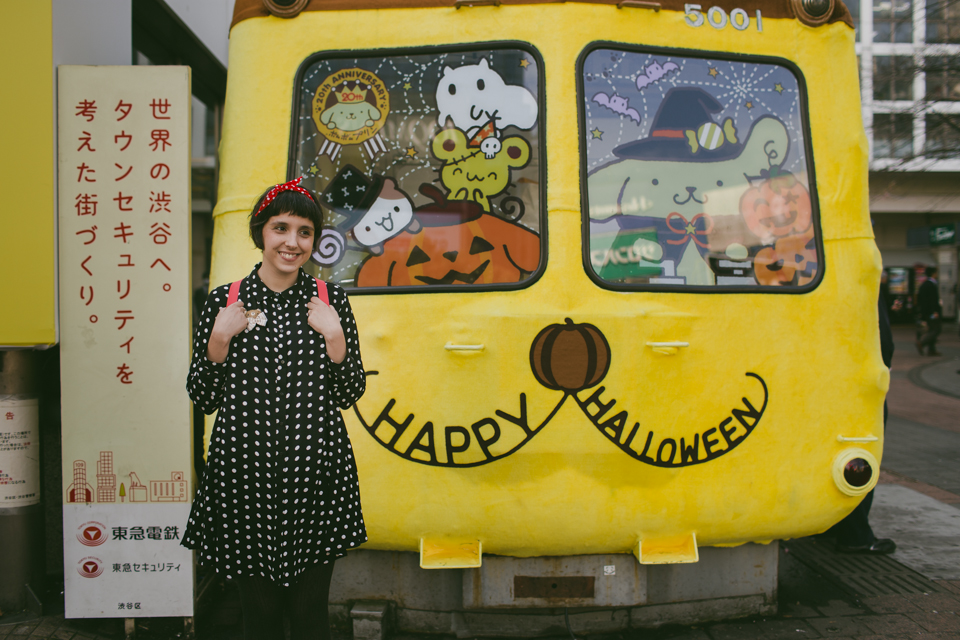 Shibuya Halloween decor - The cat, you and us