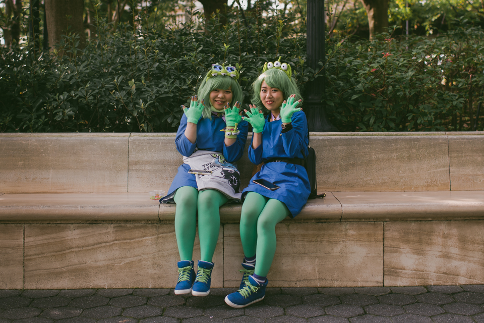 Tokyo DisneySea Toy Story aliens costume - The cat, you and us