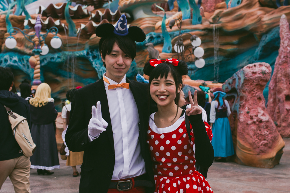 Mickey Fantasia and Minnie Mouse costumes - The cat, you and us