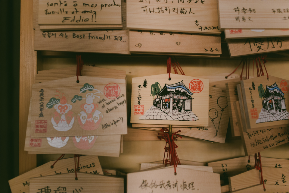 Dotonbori temple - The cat, you and us