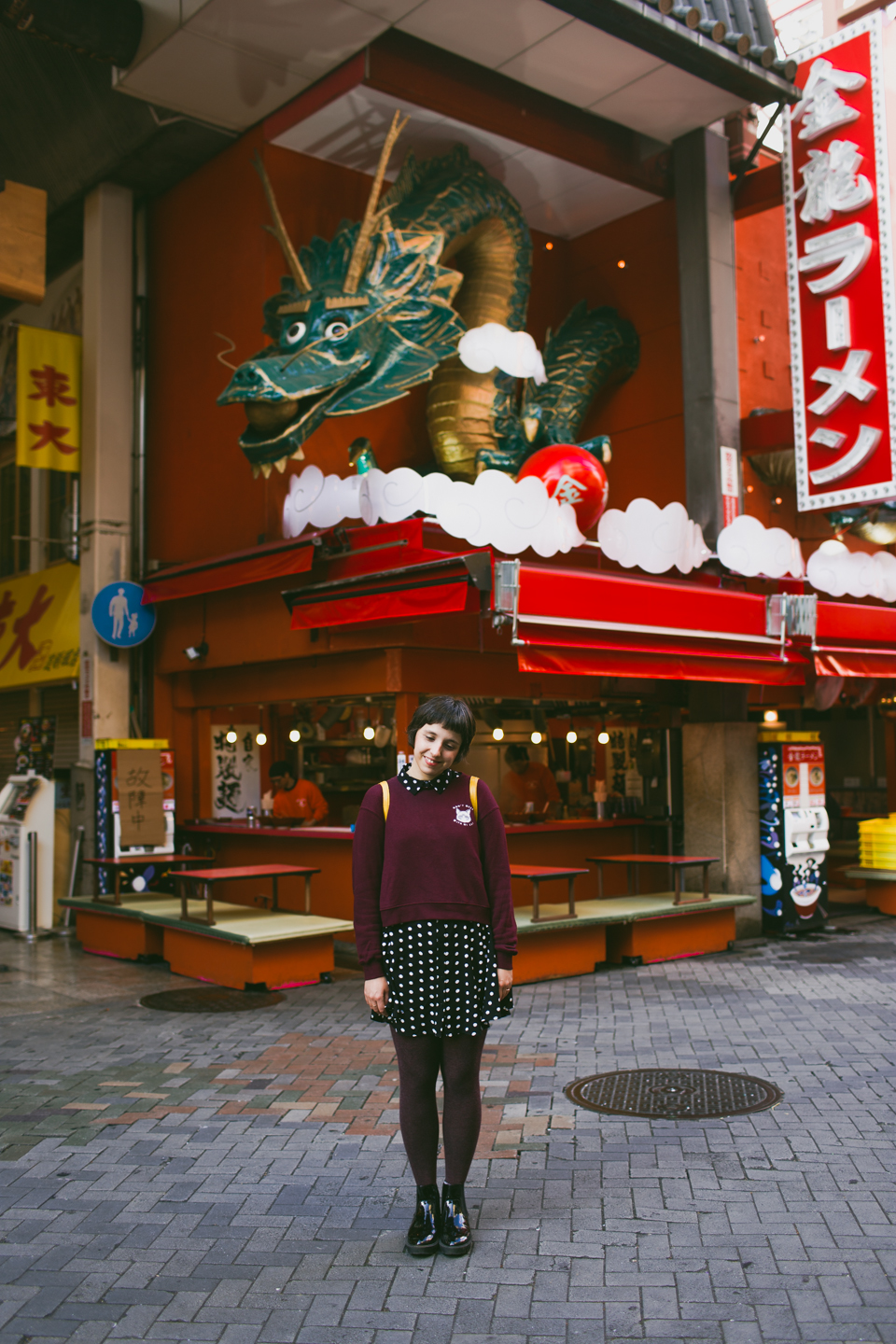 Dotonbori giant signs - The cat, you and us