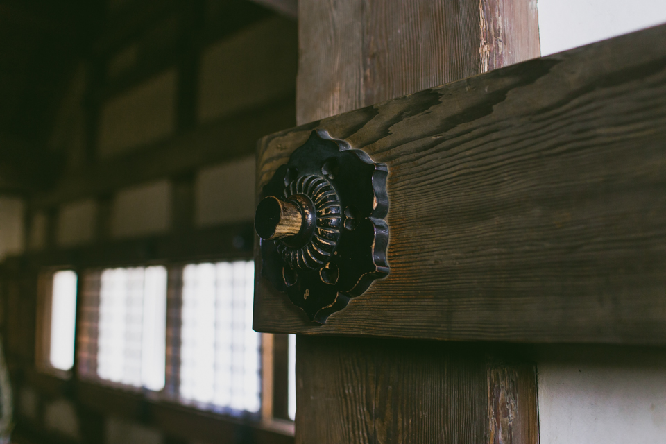 Himeji Castle inside detail - The cat, you and us