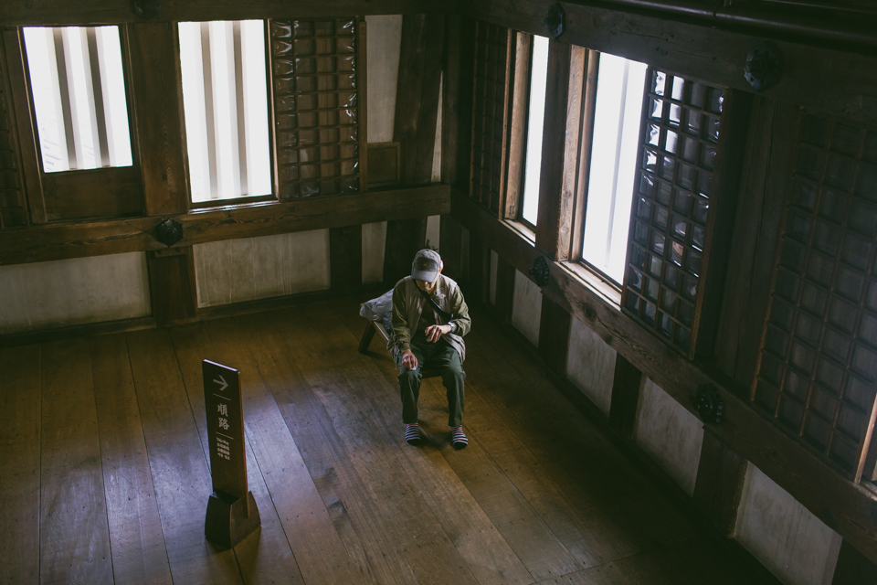 Himeji Castle inside - The cat, you and us