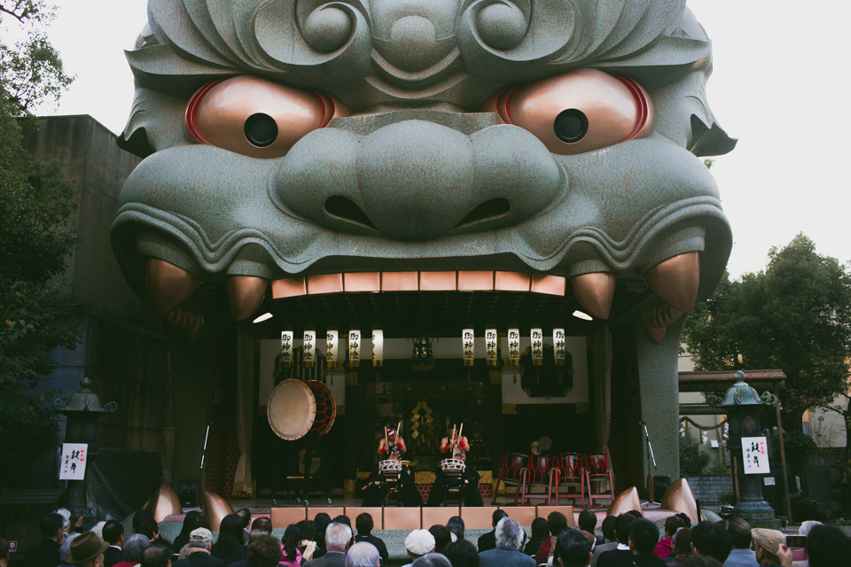 Namba dragon temple - The cat, you and us