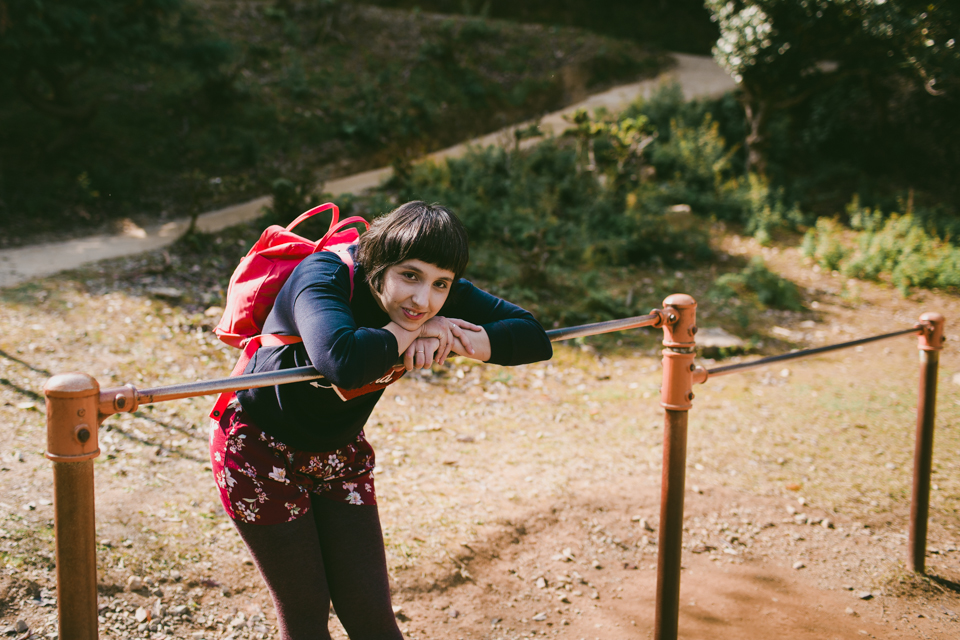 Arashiyama monkey park - The cat, you and us