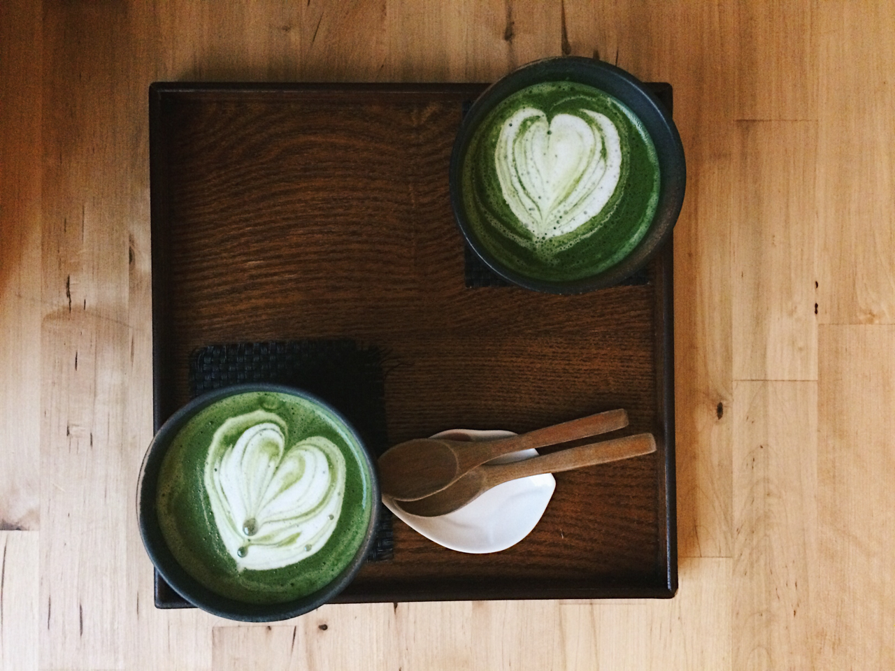 matcha latte - The cat, you and us