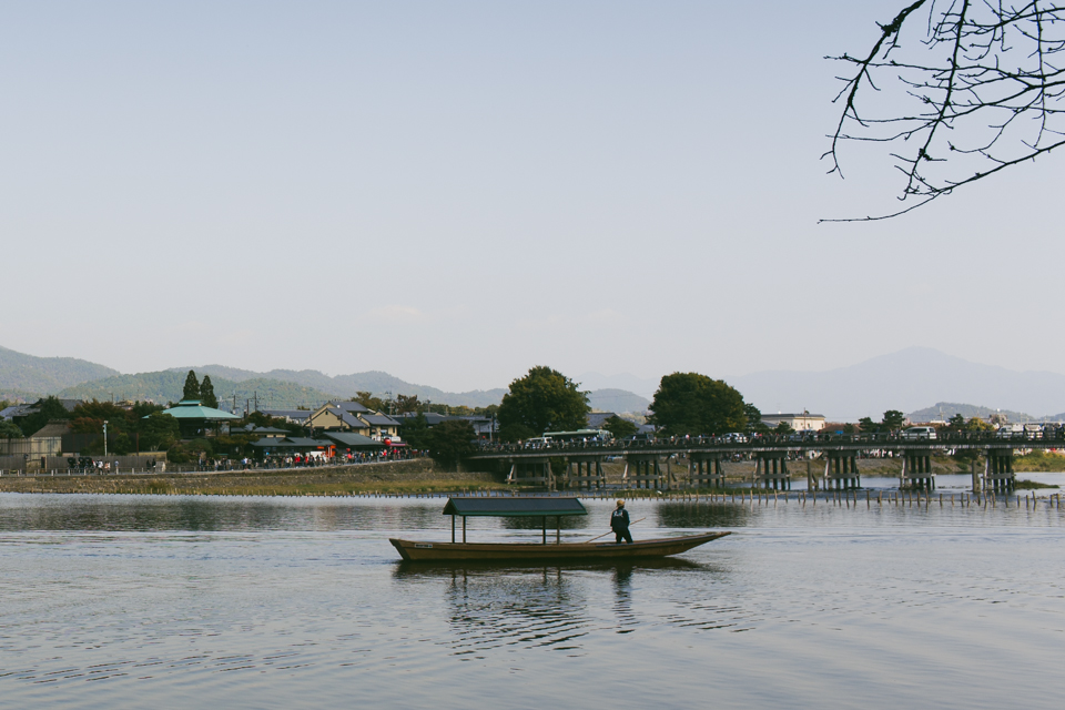 Arashiyama riverside - The cat, you and us