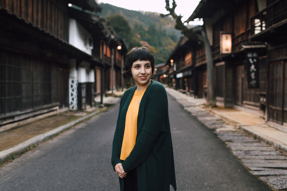 Tsumago in the morning - The cat, you and us