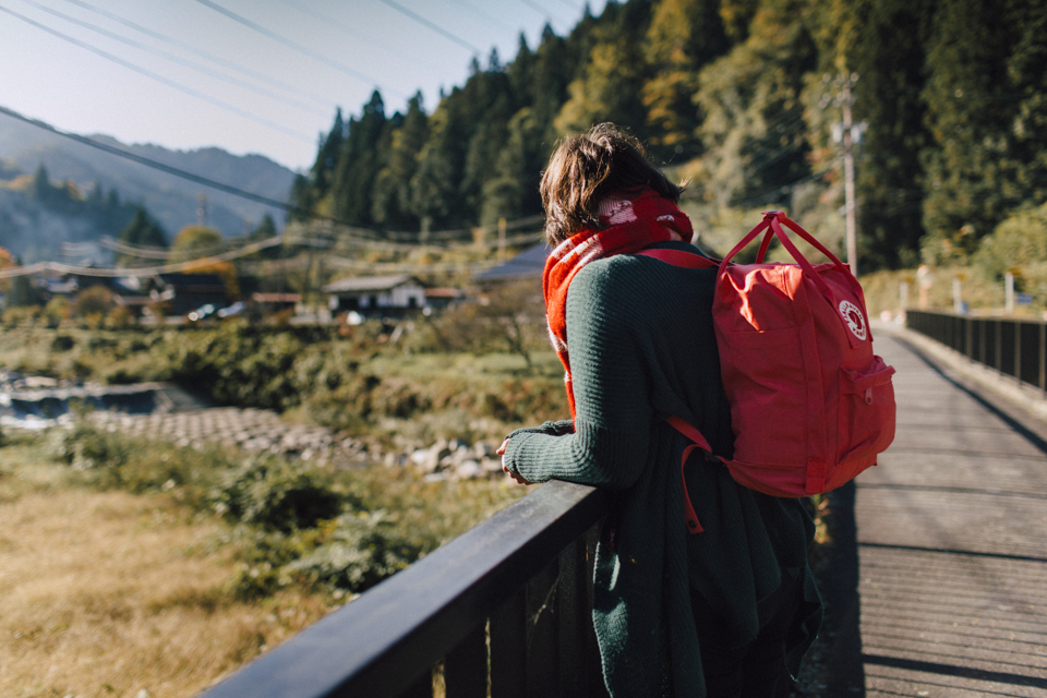 Tsumago in the morning - The cat, you and us