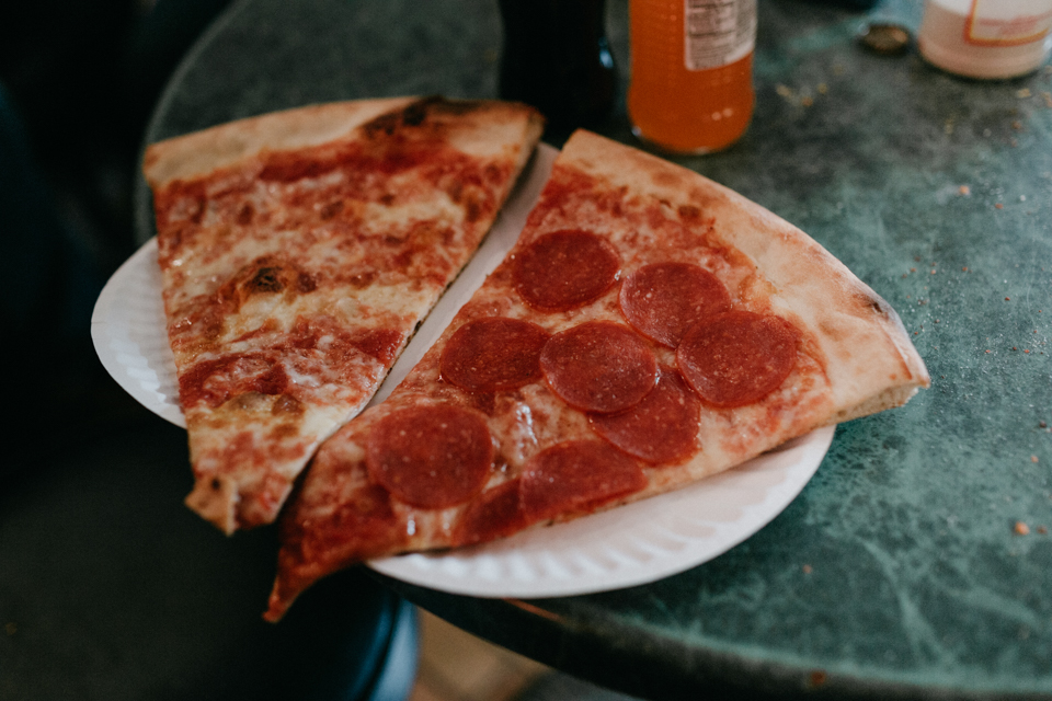 Joe's Pizza Carmine Street NYC - The cat, you and us