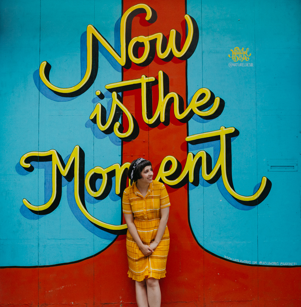 Now is the moment mural - The cat, you and us