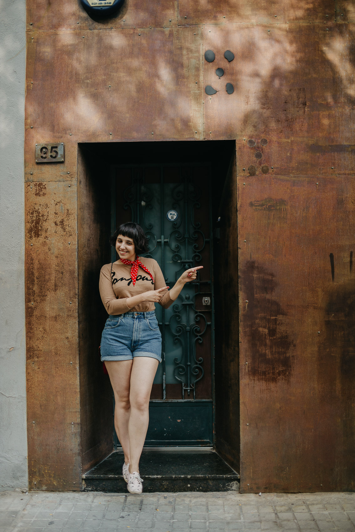 Barcelona front door - The cat, you and us