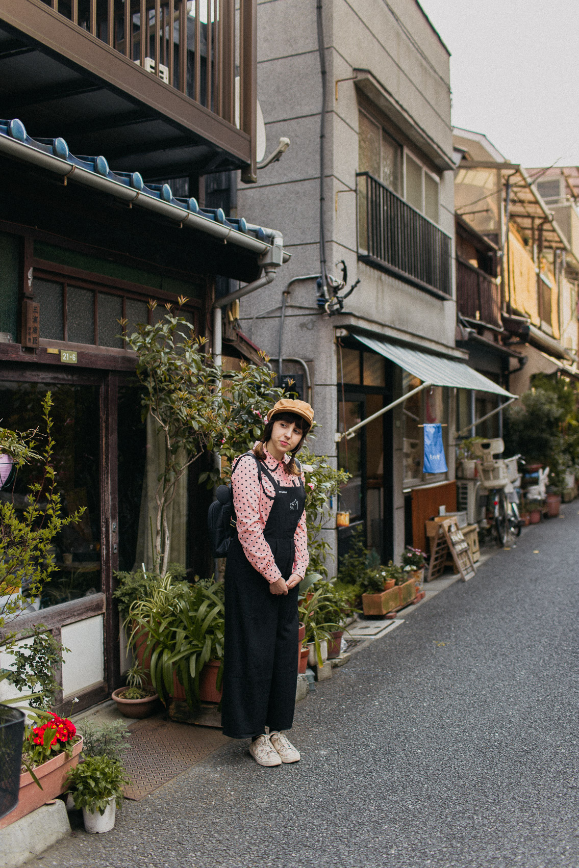 Yanaka storefronts - The cat, you and us