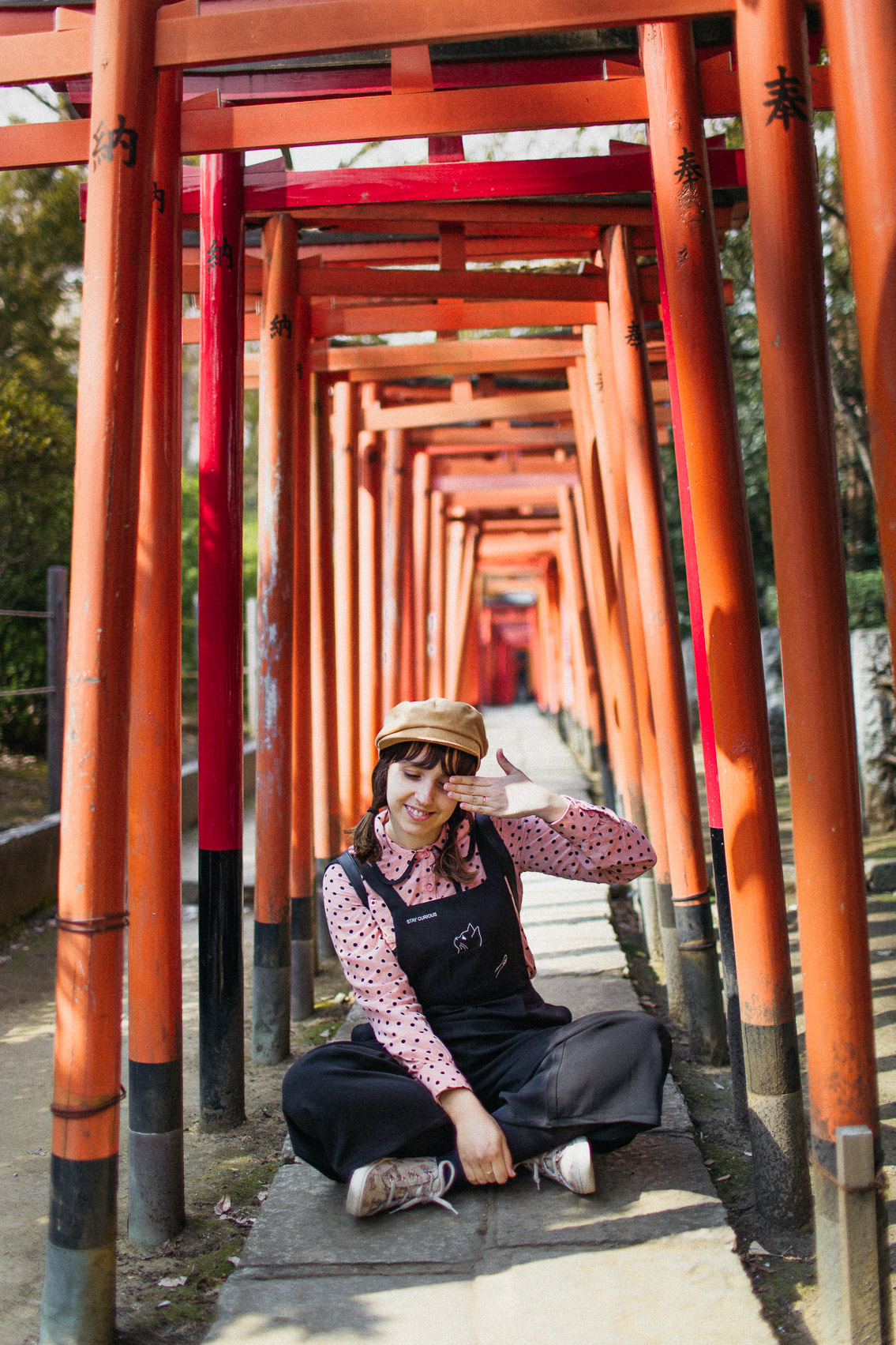 Nezu shrine - The cat, you and us