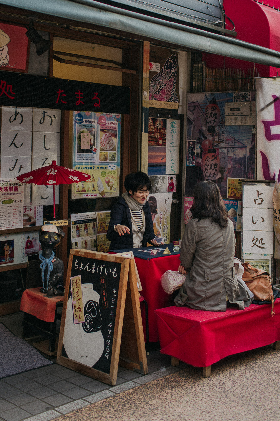 Yanaka Ginza tarot reading - The cat, you and us