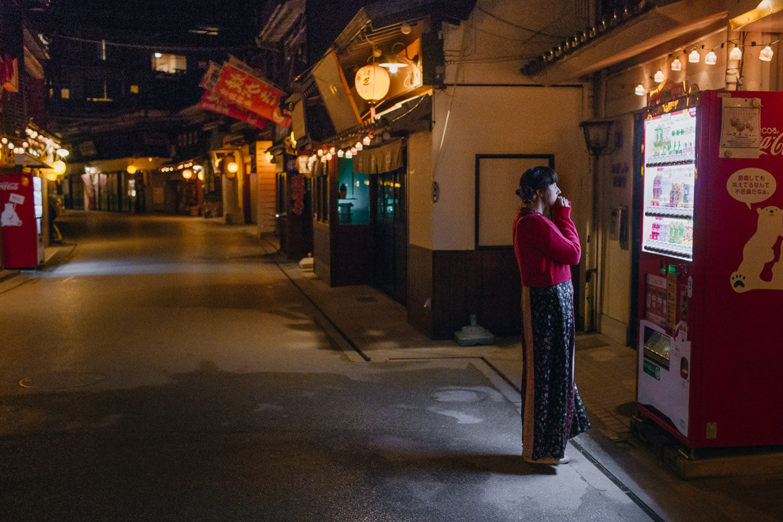 Miyajima at night - The cat, you and us