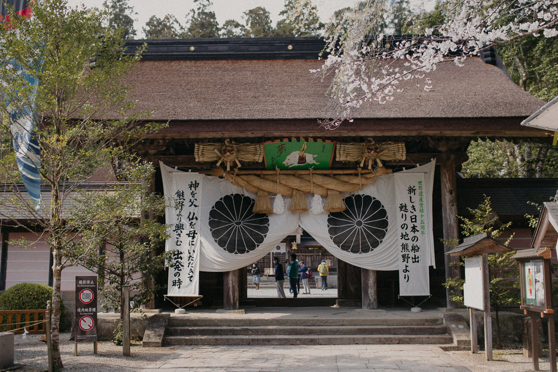 Hongu Taisha shrine - The cat, you and us