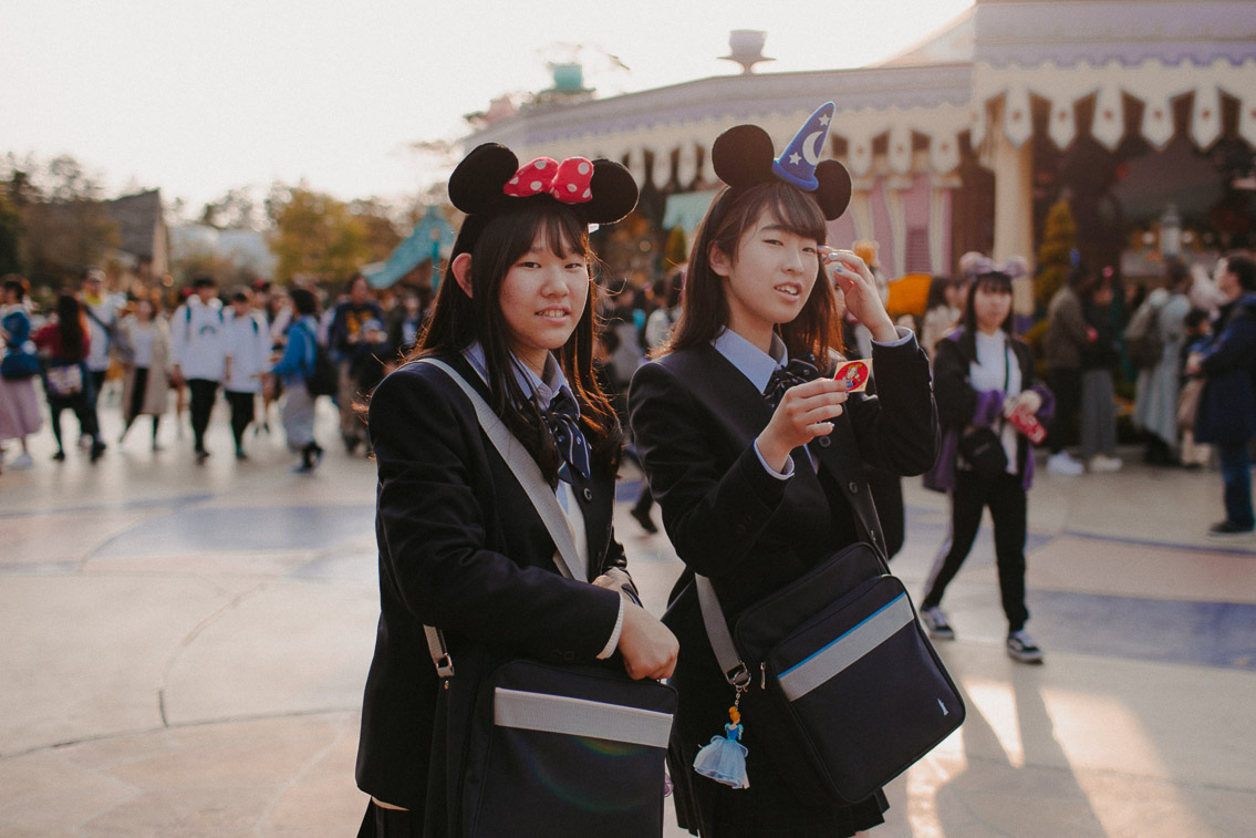 Tokyo Disneyland - The cat, you and us