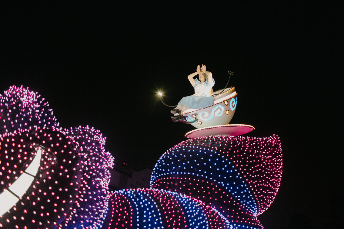 Tokyo Disneyland Electrical parade - The cat, you and us