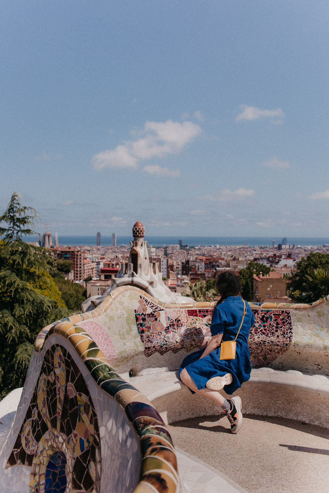 Park Guell Barcelona 2020 - The cat, you and us