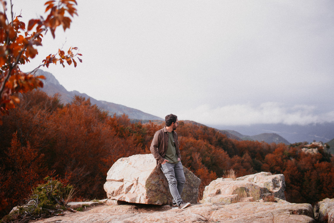 Montseny Turó de Murou fall colors (otoño, tardor) - The cat, you and us