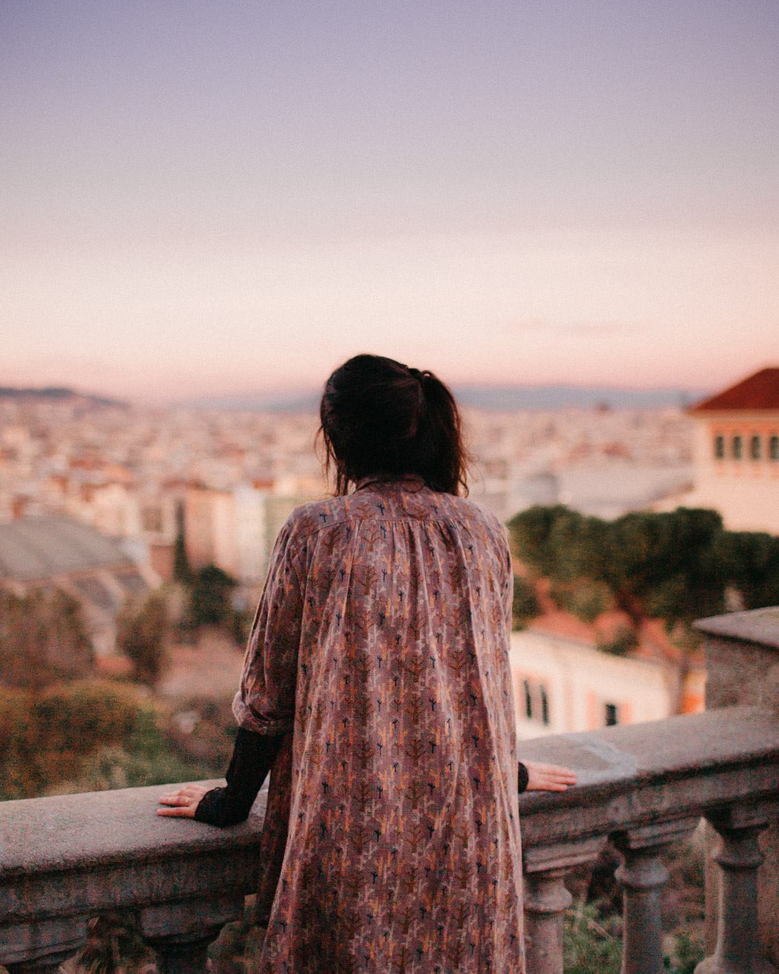 Sunset Montjuic Barcelona 2021 - The cat, you and us